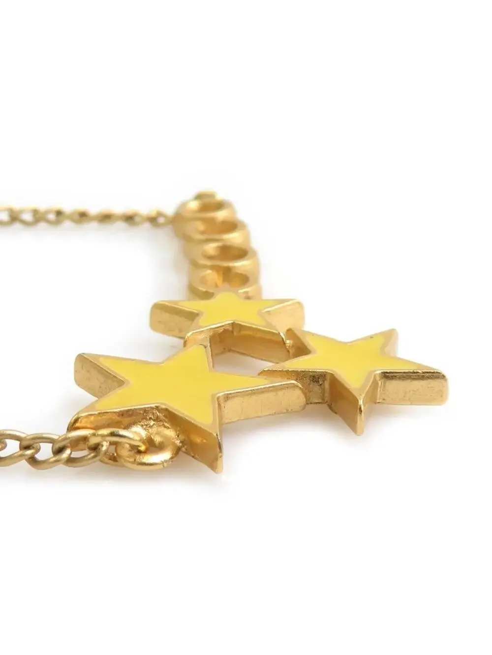 Auth Chanel Coco Star Necklace #293534C38B